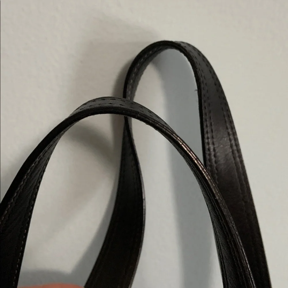 Coach Hampton Black Leather Tote Bag #F10194 - Picture 3 of 13